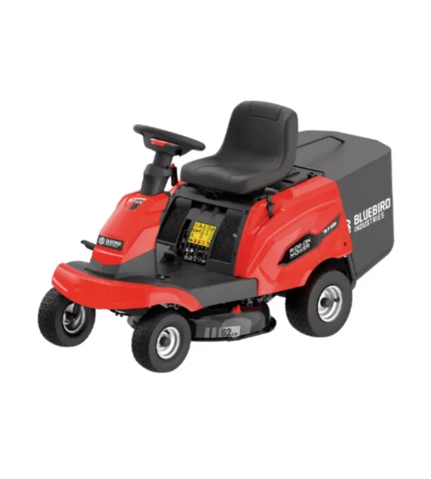 Trattorino tagliaerba a scoppio bluebird "tr p 62h" taglio 62cm 224cc rider con scarico laterale