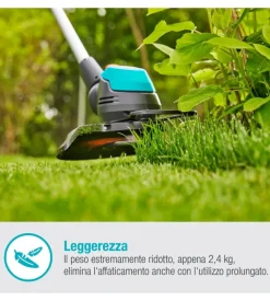 Trimmer a batteria gardena "easy cut 23" 18v 2ah e caricabatterie