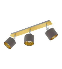 Tris di faretti “valbiano” nickel, 3x7w