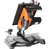 Troncatrice portatile compa "orange 210" in alluminio con motore a spazzole e lama con diametro 210 mm, 1200 w 5000 giri/mm