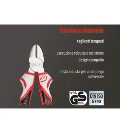 Tronchese diagonale 3k 160 mm.