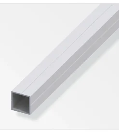 Tubo quadrato 23.5 alluminio argentato 0.3
