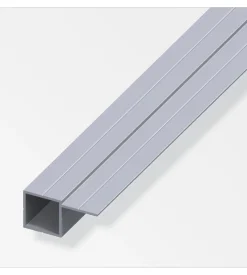 Tubo quadrato 23.5 1lato alluminio - 1 metro.