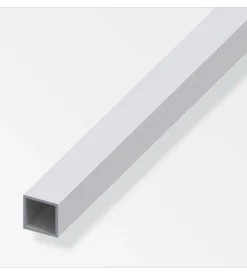 Tubo quadrato alluminio arg    25x25x1,5  1 metro.