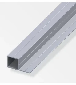 Tubo quadrato 29x15,5 in alluminio naturale - 1 metro.