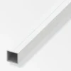 Tubo quadrato 11,5x1 pvc bianco - 1 metro.
