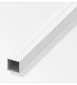 Tubo quadrato 11,5x1 pvc bianco - 1 metro.