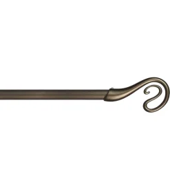 Tubo tenda in acciaio colore bronzo estensibile da 120 a 210 cm. con terminale nairobi