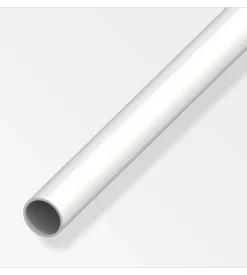 Tubo tondo 7.5x1pvc bianco - 1 metro.