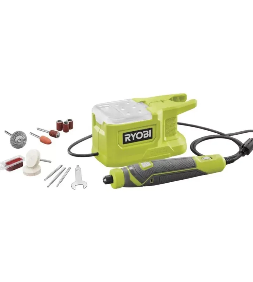 Utensile rotativo compatto a batteria ryobi "rrt18-0" 18v, solo corpo macchina