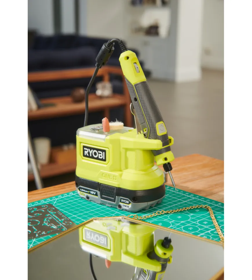 Utensile rotativo compatto a batteria ryobi "rrt18-0" 18v, solo corpo macchina