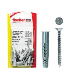 Ux 6x35 s k tasselli in nylon con vite truc. imp. pozid