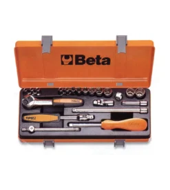 Valigia con 13 chiavi a bussola esagonali e 8 accessori