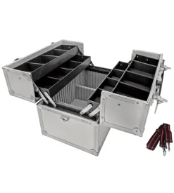 Valigia portautensili estensibile valex in alluminio 5 scomparti 37x28x22 cm