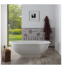 Vasca da bagno "iseo" bianca, 180x80x63,3 cm