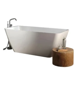 Vasca da bagno "transimeno" bianca, 159x70,5x61,8 cm