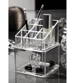 Vaschetta quadr.con min organizer 9.2x9.2x13