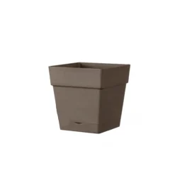 Vaso da giardino "casetta save" color cammello, 17 cm