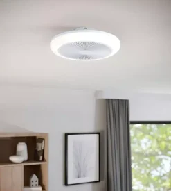 Ventilatore da soffitto eglo "sayulita 1" bianco con led rbg incluso ø46 cm