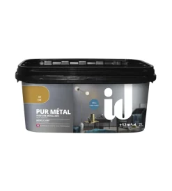 Vernice metallica lavabile  "pure gold" colore oro - 2 lt