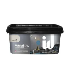 Vernice metallica lavabile  "pure mercure" colore mercurio - 2 lt