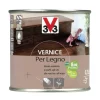 Vernice per legno - toni legno - aspetto opaco  - bianco - 0,25 litri