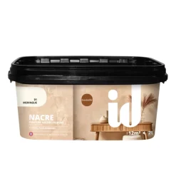 Vernice pittura decorativa lavabile, colore meringa - 2 lt