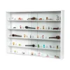 Vetrinetta espositore per collezionismo bellahome bianco con ante in vetro temperato 80x11x60 cm