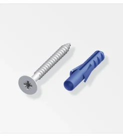 Viti 3 x 30  argento e tasselli   10 pz  ss