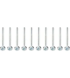 Viti per scatola porta placca diametro 3,6x50 mm, 10 pezzi