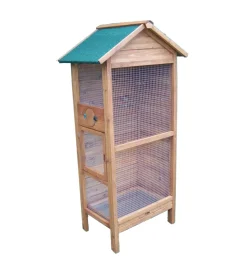 Voliera da esterno in legno habrita "po h 775" 77x55x158 cm