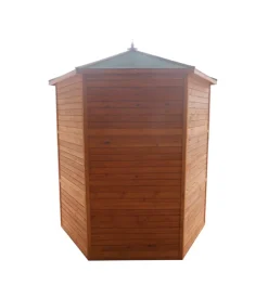 Voliera esagonale da esterno in legno habrita