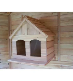 Voliera esagonale da esterno in legno habrita