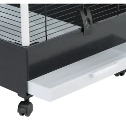 Voliera per uccelli "nota" nera, 76,5x57x161,5  - ferplast