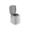 Wc chimico portatile con supporto per carta igienica da campeggio brunner "optiloo" 39x41,5x43 cm