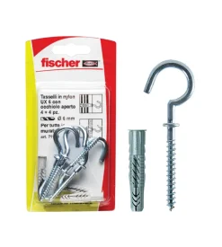 8x50 ux  r k tasselli in nylon con occhiolo aperto