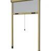 Zanzariera avvolgibile per finestre bronzo con apertura verticale 130x150 cm