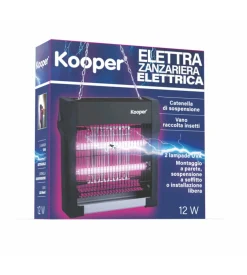 Zanzariera elettrica kooper nera 12w