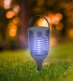 Zanzariera elettrica solare ricaricabile vtac nero 1,3w