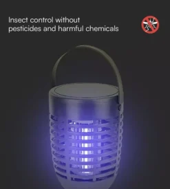 Zanzariera elettrica solare ricaricabile vtac nero 1,3w