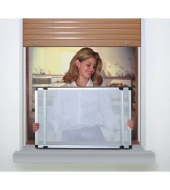 Zanzariera estensibile "derby" bianco 70x50 cm