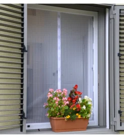 Zanzariera magnetica a pannelli per finestre bianca 150x180 cm