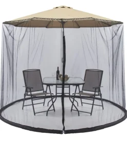 Zanzariera per ombrellone eurogarden con zip 3x3 m