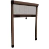 Zanzariera verticale avvolgibile "roto" marrone 120x170 cm