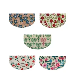 Zerbino a mezza luna "noale" con fondo antiscivolo, 40x75 cm